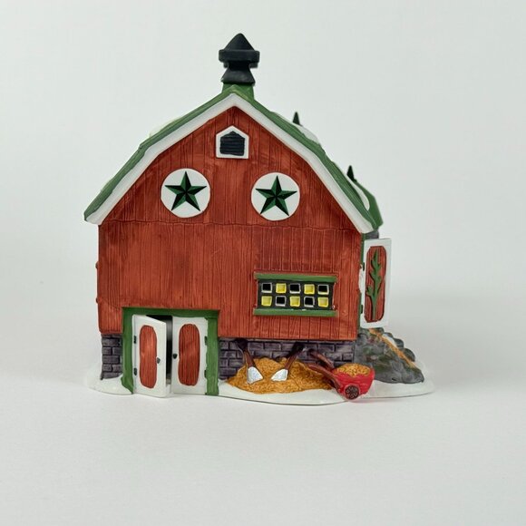 Department 56 New England Village Series 1993 Pennsylvania Dutch Barn Lighted Co - Picture 2 of 8